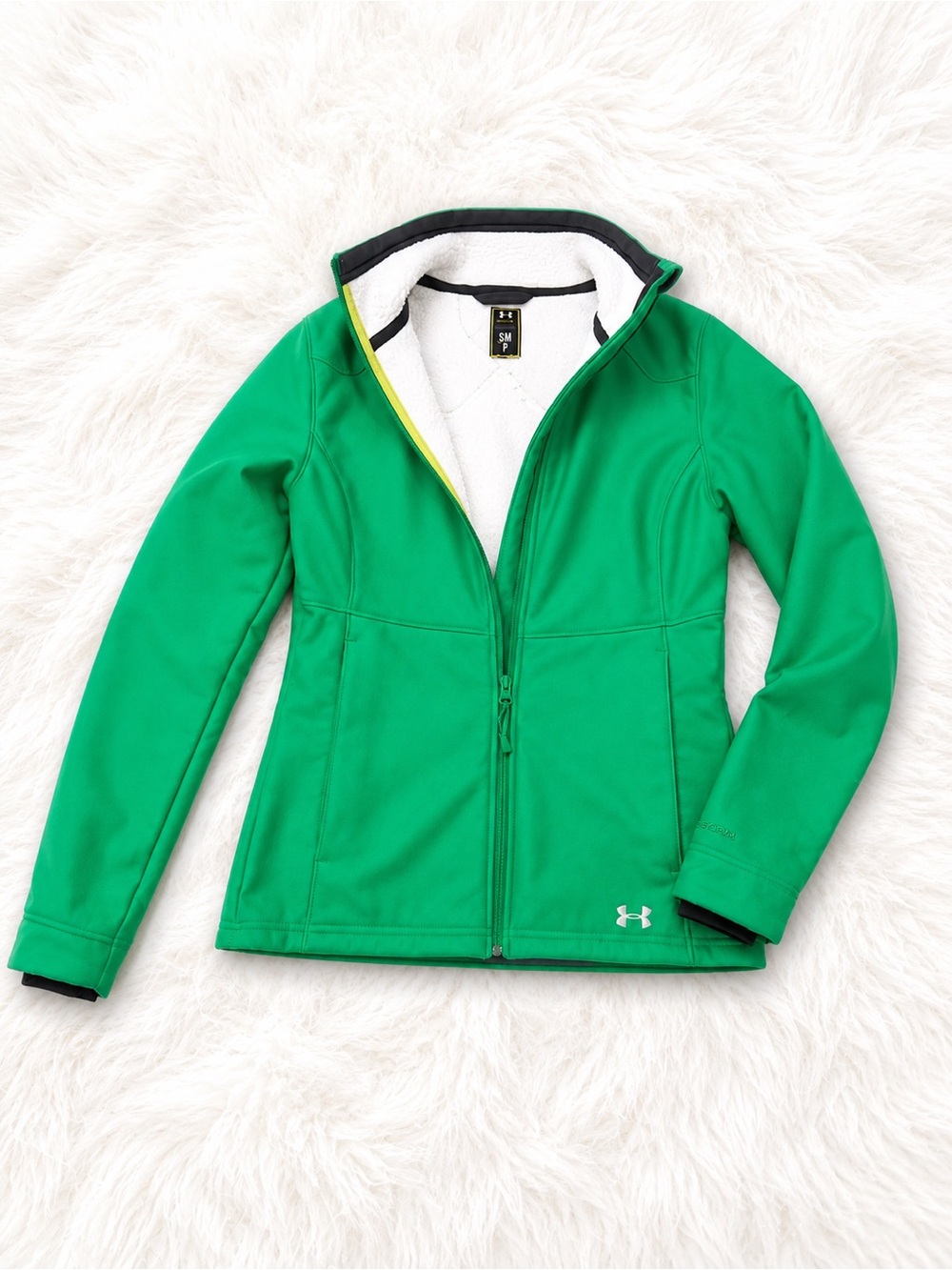 Under Armour Storm Fleece Lined Softshell Jacket Small Green Water Resistant
